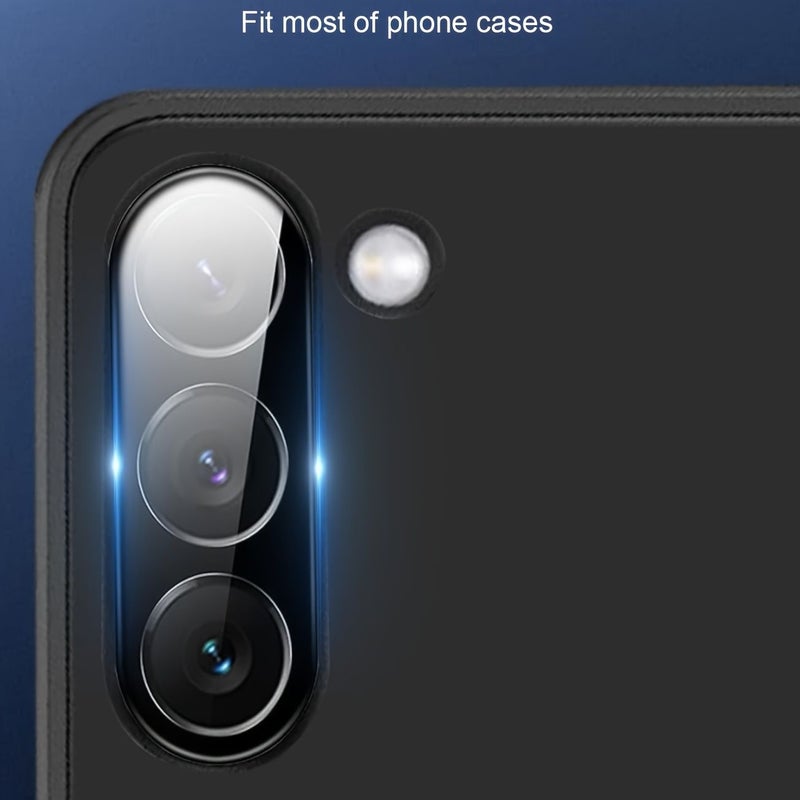 4 Pack 9H Tempered Glass Camera Lens Protector Full Coverage HD Scratch Resistant For Samsung Galaxy S24 Ultra Black - Image 2