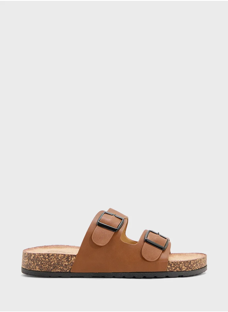 Pink Step Ladies Casual Flat Sandal