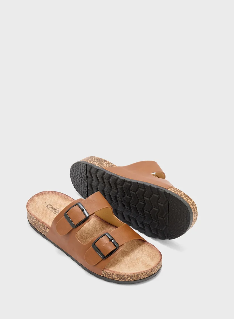 Pink Step Ladies Casual Flat Sandal