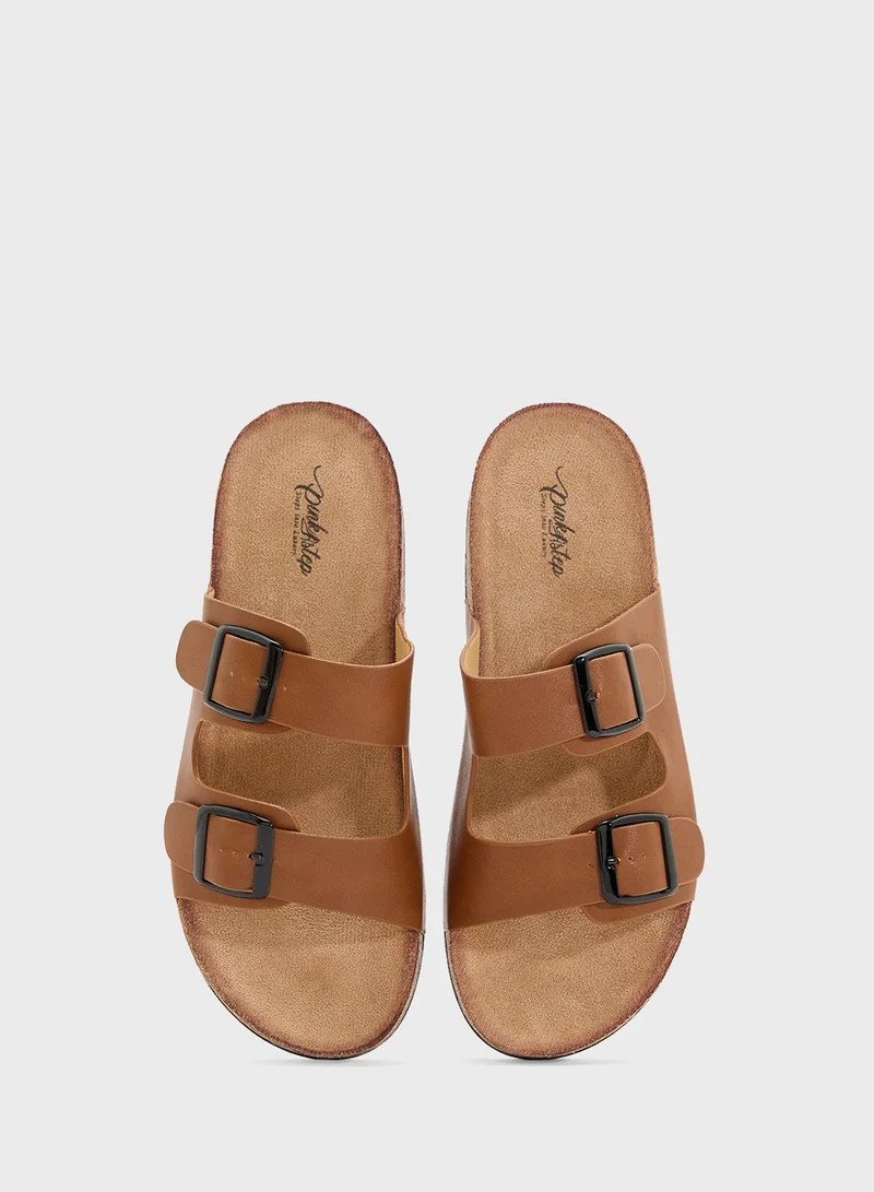 Pink Step Ladies Casual Flat Sandal