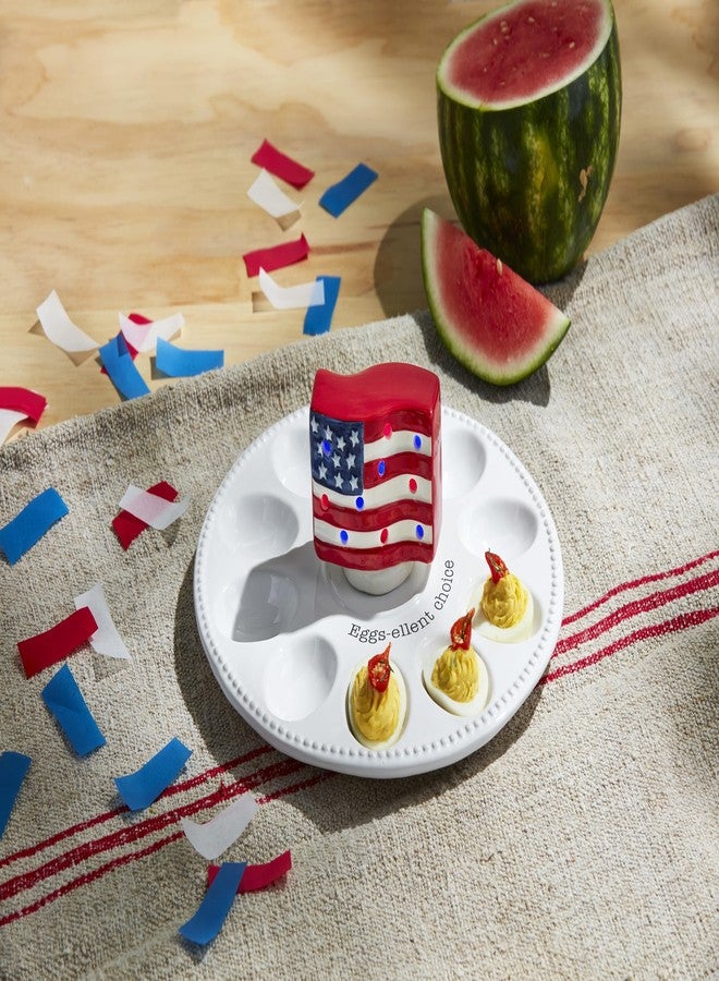 Mud Pie Americana Flag Light Up Sitter; 2 1/2" X 3" - Image 2