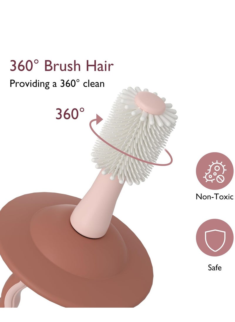 Momcozy Baby Toothbrush, Toddler Toothbrush 1-2, Infant Toothbrush, Baby Toothbrush 6 to 12 Months and up, Oral Cleaner, Baby Tongue Cleaner  - Image 3