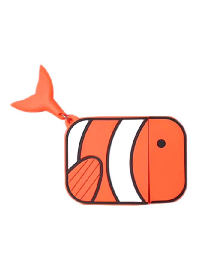 تو أون غطاء حماية من السيليكون لسماعة آبل آير بود برو برتقالي / أبيض