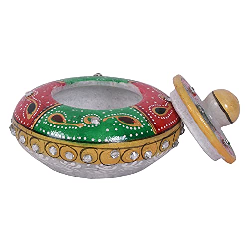 Craftam Marble Sindoor Dani Box for Women – Traditional Handcrafted Kumkum Holder for Gifts, Pooja & Makeup - Image 5