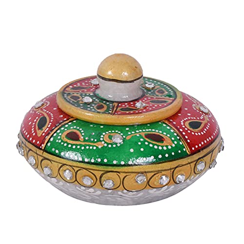 Craftam Marble Sindoor Dani Box for Women – Traditional Handcrafted Kumkum Holder for Gifts, Pooja & Makeup - Image 4