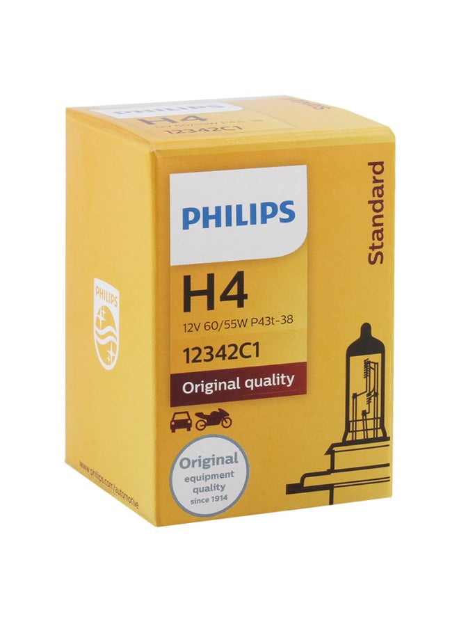 Philips Philips H4-12342 Standard Quartz Halogen Bulb For Car Headlights, Low Beam, High Beam, And Auxiliary Lamps  - Image 4