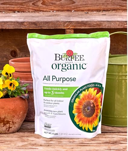 Burpee Natural Purpose Granular 4-Lb Organic Food for Growing Strong Plants | Good for Vegetable Garden, Flower Garden & Seed Starting, 4 lb, 4lb. Bag - Image 5