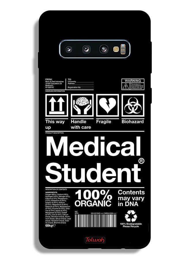 Tolwak Samsung Galaxy S10 Plus Protective Case Cover Medical Student Sticker - Image 2