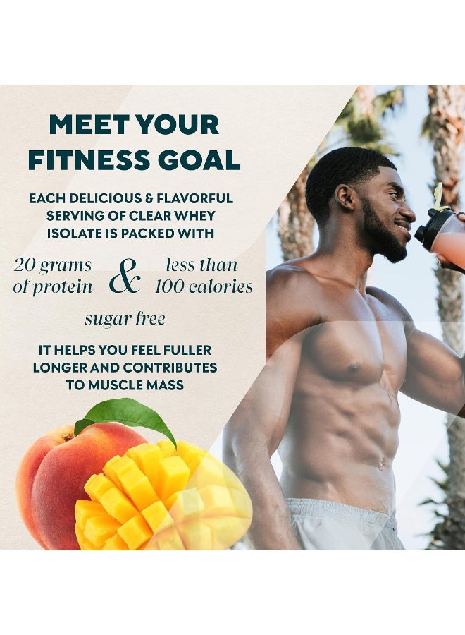 Myprotein ® - Clear Whey Isolate - Whey Protein Powder - Naturally Flavored Drink Mix - Daily Protein Intake For Superior Performance - Peach Mango (20 Servings) - Image 5