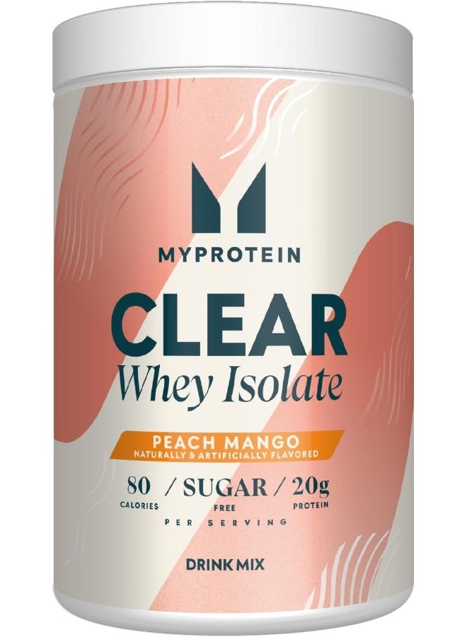 Myprotein ® - Clear Whey Isolate - Whey Protein Powder - Naturally Flavored Drink Mix - Daily Protein Intake For Superior Performance - Peach Mango (20 Servings) - Image 1