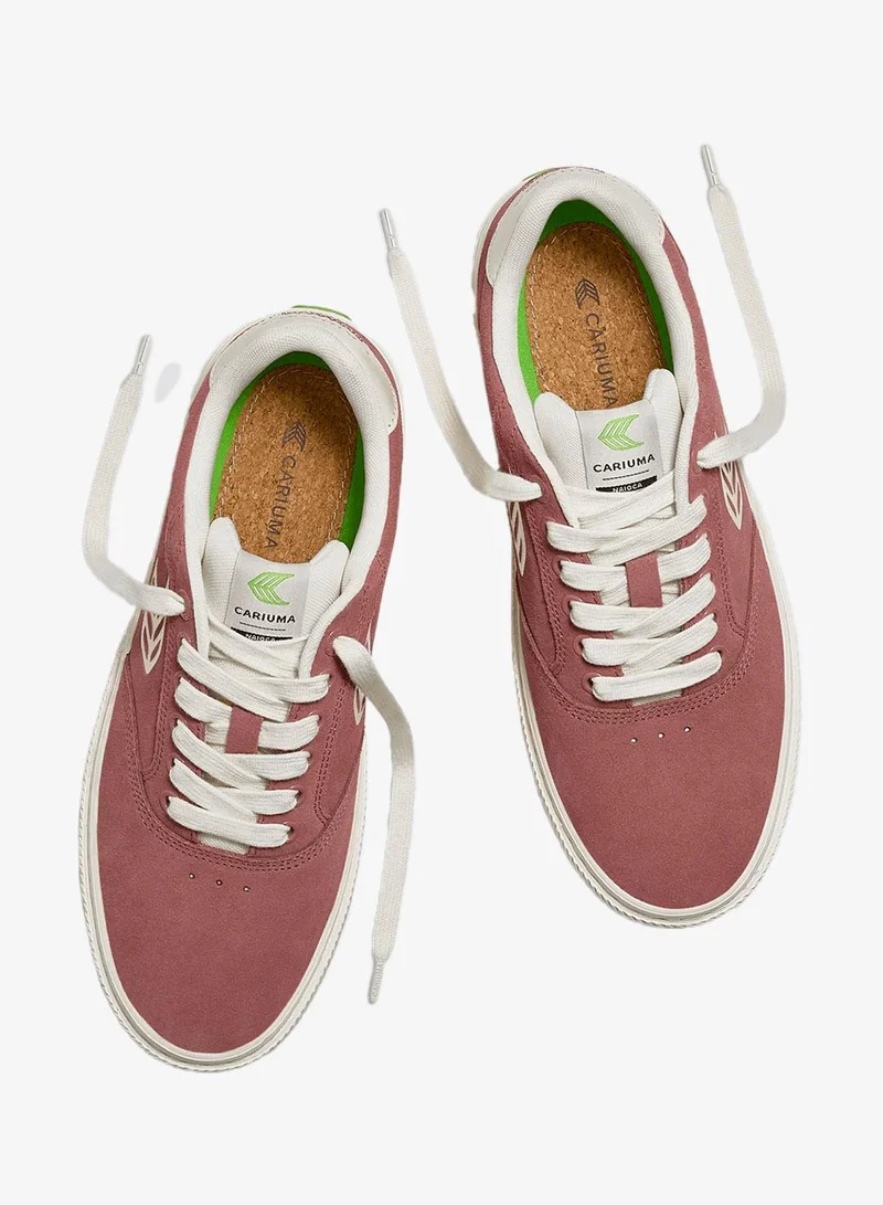Cariuma  NAIOCA Whithered Rose Suede Ivory Logo Sneaker  | Best Price UAE