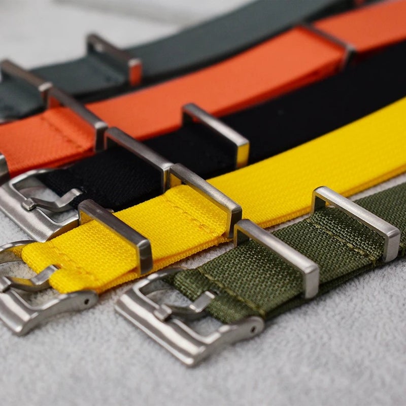Bluejw BRC Cheapest Premium Ribbed Nylon Replacement Watch Band – Upgrade Your Watch Strap with Durable, Comfortable Nylon Design - Image 2