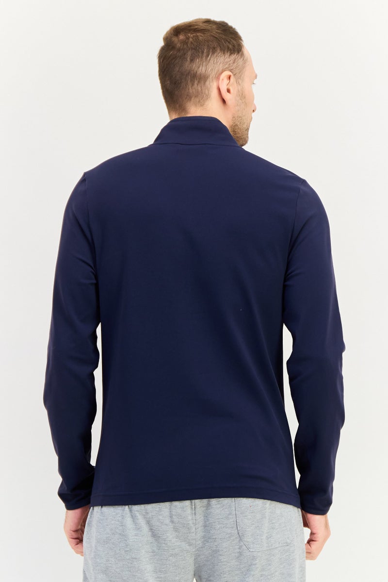 SKECHERS Men Sportswear Fit Long Sleeve Outdoor Jacket, Navy - Image 4