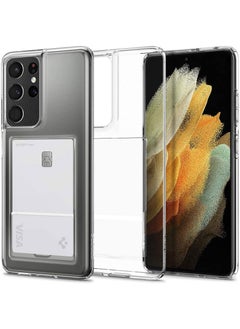 Spigen غطاء حماية كريستال سلوت لهاتف سامسونج جالكسي S21 ألترا - شفاف للغاية  - Image 1