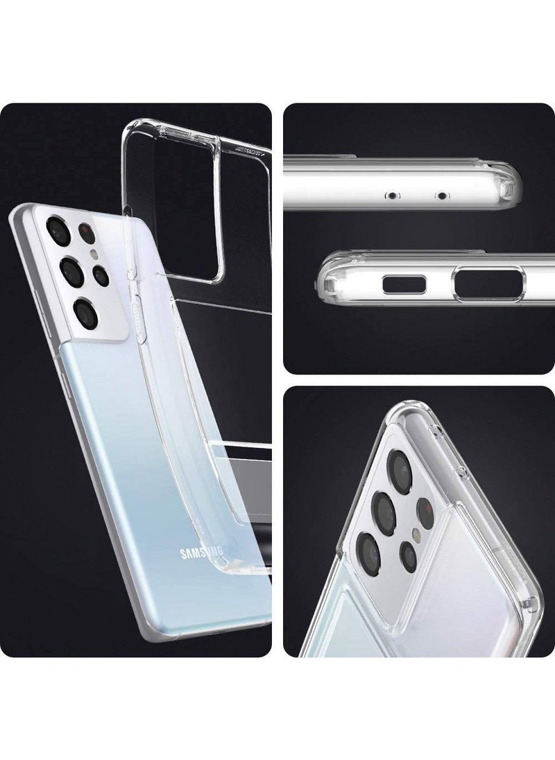 Spigen - غطاء حماية كريستال سلوت لهاتف سامسونج جالكسي S21 ألترا - شفاف للغاية - Image 1