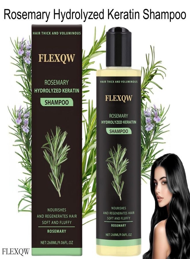 FLEXQW Rosemary Shampoo 268ml/9.06fl oz Rosemary hair growth ; Nourishing.No irritation hair dye, home use foam, fragrant anti-dandruff shampoo - Image 3