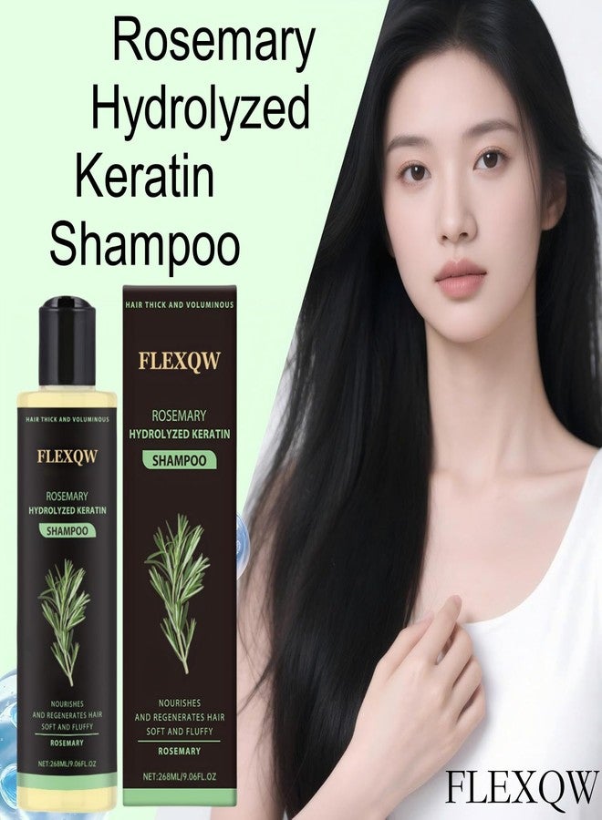 FLEXQW Rosemary Shampoo 268ml/9.06fl oz Rosemary hair growth ; Nourishing.No irritation hair dye, home use foam, fragrant anti-dandruff shampoo - Image 4