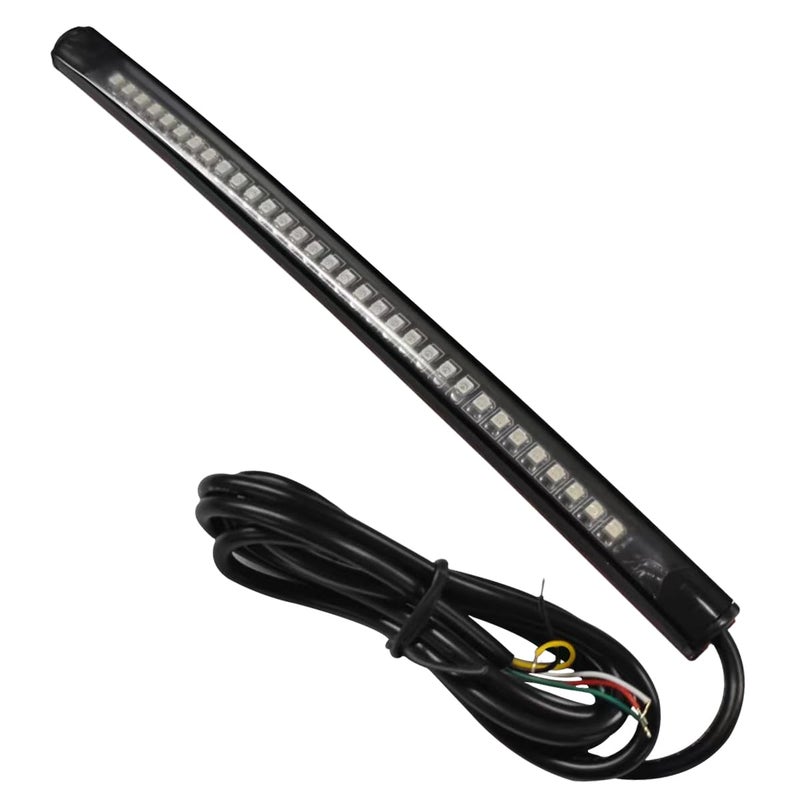 ZIMISI Universal LED Strip Tail Brake Stop Light 8 Flexible Car LED License Plate Tail Light Bar Waterproof Motorcycle Brake Light Car Led Lights for Quad Scooter Cruiser Off Road - Image 3
