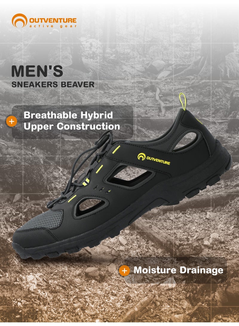 Outventure Women's Sneakers – Black Lightweight Outdoor Shoes with Breathable Mesh Upper and High-Traction Sole - Image 4