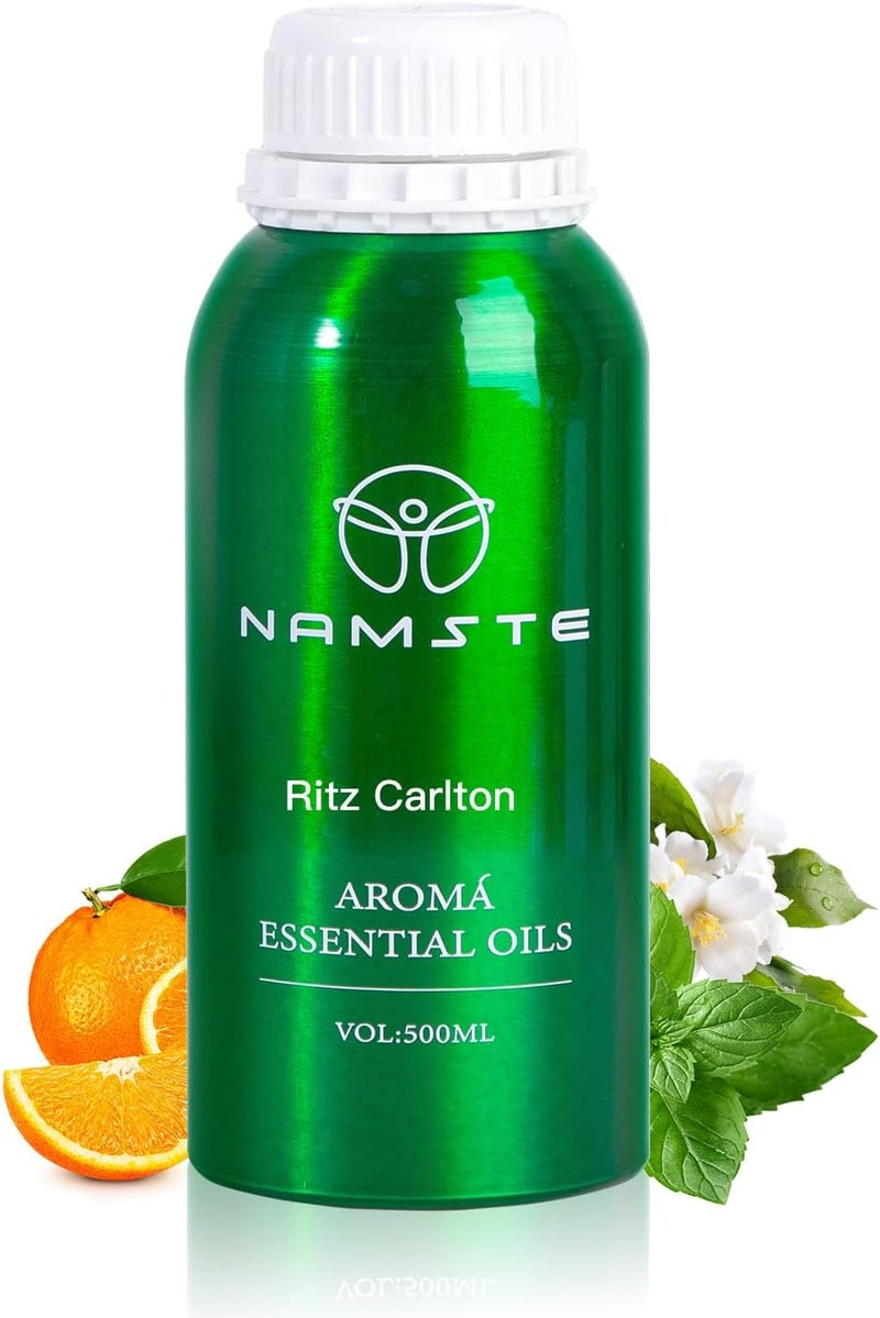 Hotel Scents Essential Oils, 500ml Ritz-Carlton Hotel Collection Aroma Diffuser Oil, Luxury Hotel Inspired Aromatherapy, Blends Lemon, Jasmine, lavender for Relaxation and Sleep - Image 1