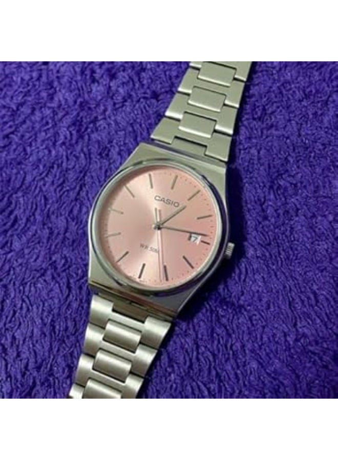 كاسيو ساعة يد تناظرية من الفولاذ المقاوم للصدأ MTP-B145D-4AVDF - Image 4