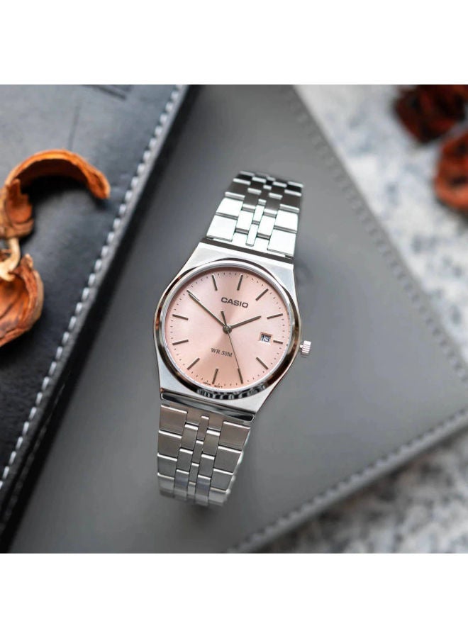 كاسيو ساعة يد تناظرية من الفولاذ المقاوم للصدأ MTP-B145D-4AVDF - Image 2