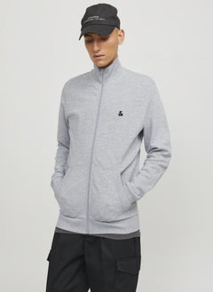 JACK & JONES Logo Print Zip Throgh Sweatshirt  - Image 1