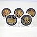 HillSpring 5 Pack Donald Trump Gold Plated Coin Seal of The President Challenge Coins Commemorative Gift with Case and Stand - Image 3