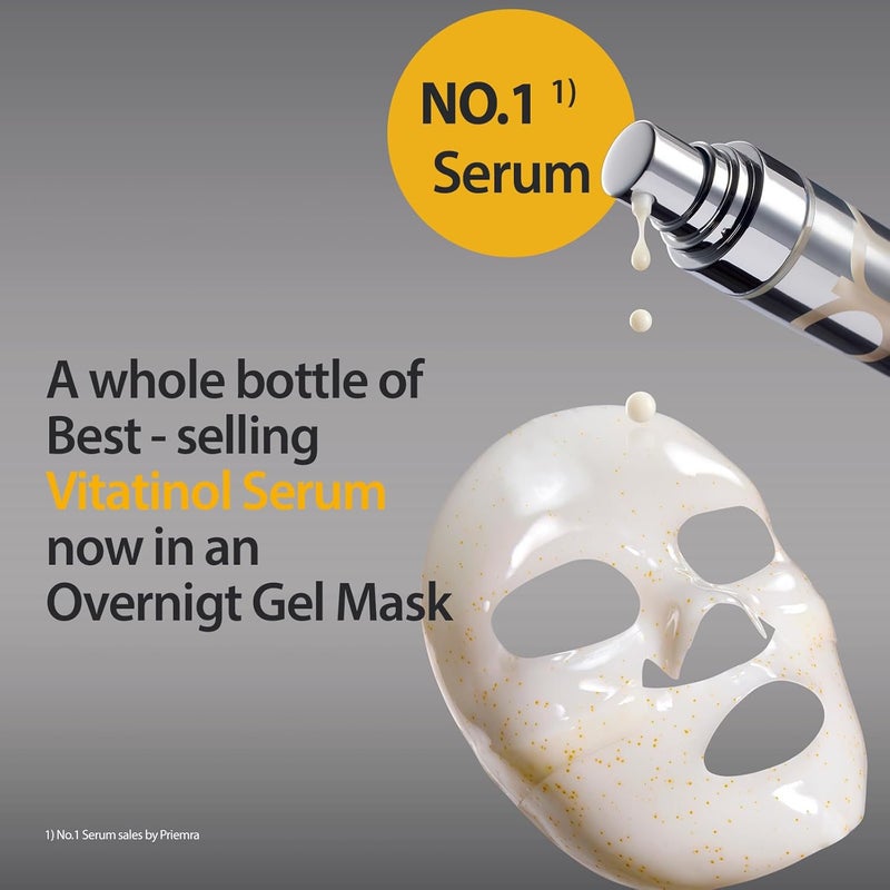 PRIMERA PRMR Vitatinol Serum Gel Mask Overnight Melting Masks for Collagen Synthesis with Vitamin C Retinol Masks for face Hydrating Hydrogel Maskset 34g x 10EA - Image 2