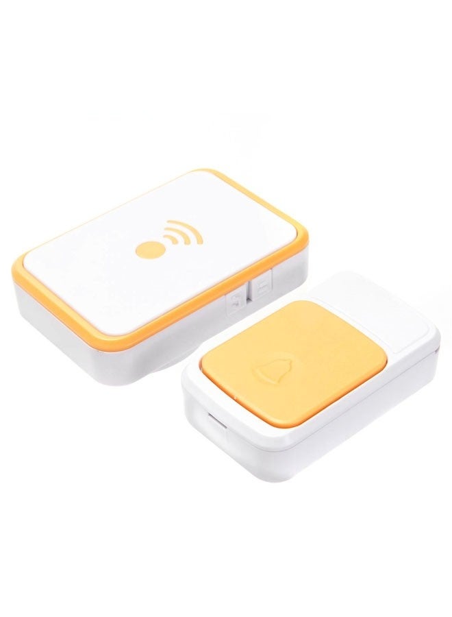 LAWAZIM Wireless Doorbell - Battery Operated Doorbell Kit with 1 Transmitter, 1 Receiver, Battery, Adjustable Volume and Chime - Ideal for Home, Office, Apartment, Shop, and Classroom Use - Gold - Image 4