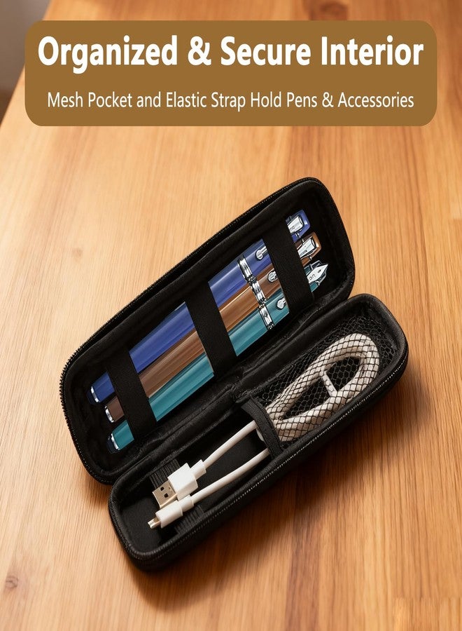 YAFIYGI Hard Shell Pencil Case Protective Slim Pen Pouch Compact Pencil Carrier Small Pocket Cases for Adults Thin Mechanical Pen Holder Organizer for Office Travel - Image 5