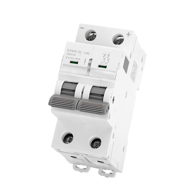 GYM9 DC MCB 2P 16A 6KA 500V قاطع دائرة مصغر للتيار المستمر قاطع تيار مستمر للطاقة الشمسية - Image 2