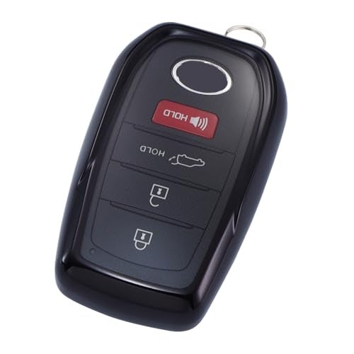 Lcyam Key Fob Cover Remote Case Protector Compatible with Toyota 2025 Camry Hybrid XSE Highlander Corolla Hatchback RAV4 XLE Prius Avalon Remote Key, Black - Image 1