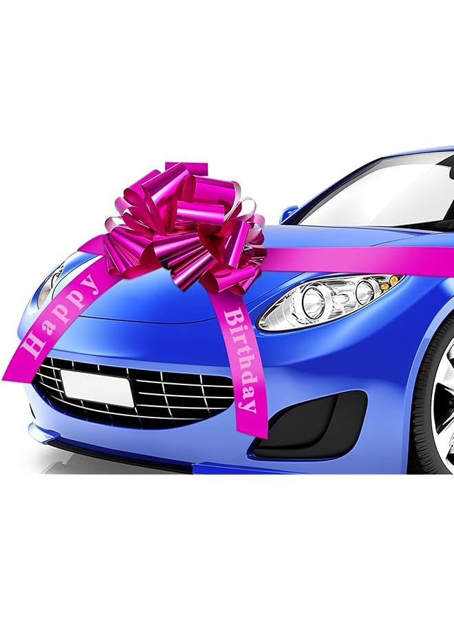 The Bros Large Pull Bows, No Magnets that Scratch, Gift Bows, Giant for Present Bouquet Floral Arrangements Birthday Wedding Decoration(COLOR: PURPLE) - Image 1