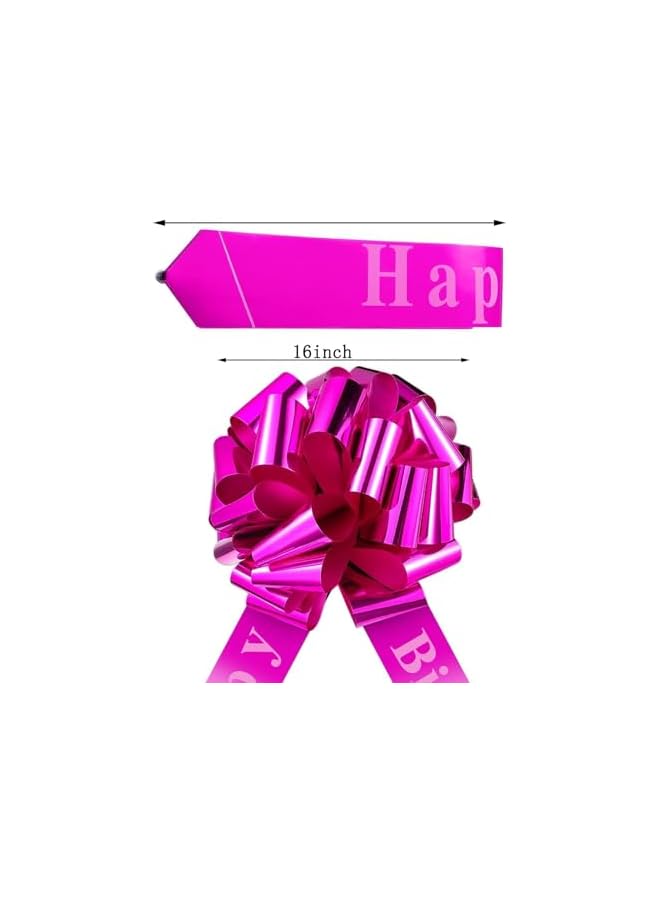 The Bros Large Pull Bows, No Magnets that Scratch, Gift Bows, Giant for Present Bouquet Floral Arrangements Birthday Wedding Decoration(COLOR: PURPLE) - Image 3