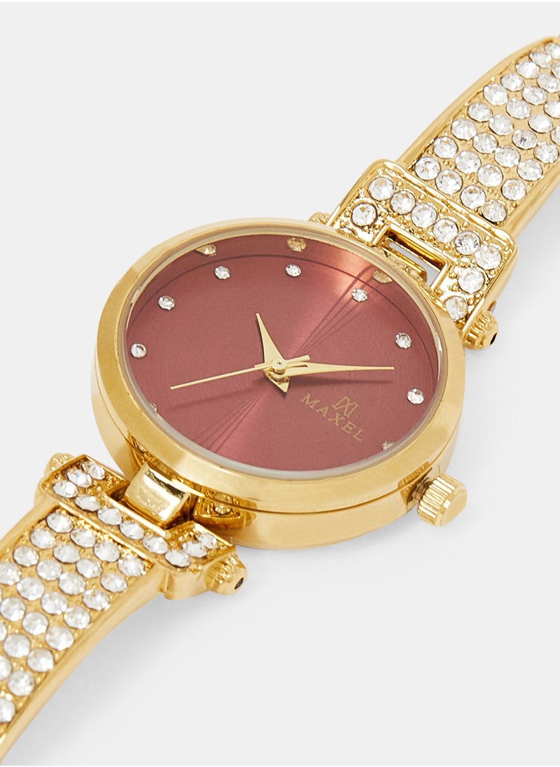 Maxel - Women's Fashion And Elegant Waterproof Analog Wrist Watches MX256 - 28mm - Image 1
