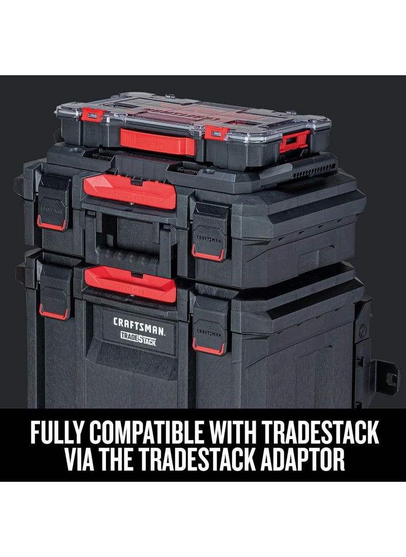 CRAFTSMAN CRAFTSMAN VERSASTACK Storage Organizer Small Parts Organizer 20Compartments Lid Includes Secure Latch CMST17828  - Image 5