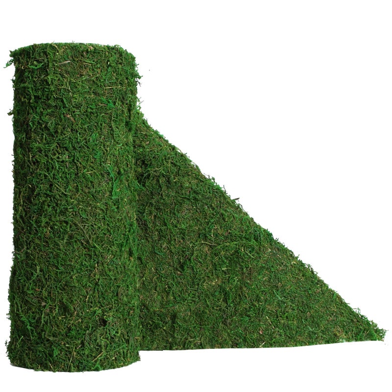 USMOLA Moss Roll Dried Moss for Crafts Moss Table Runner for Fairy Gardens Wedding Woodland Decor Preserved Moss Mat for Table Decoration 12 W x 60 L