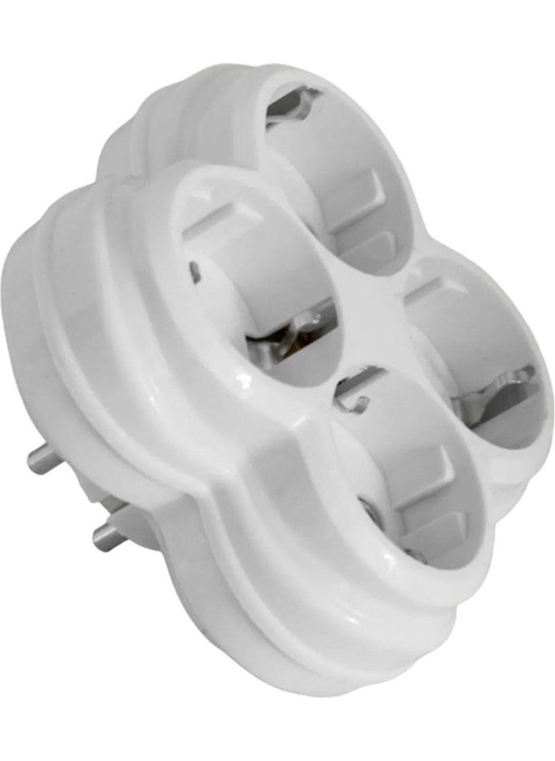 Glaswen 4-Piece Grounded Multiple Group Socket Duplication Quadruple Plug Socket  - Image 3
