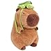EASELR EASYLR 12inch Cute Capybara Plush with Turtle Backpack Soft Capybara Plushie Toy Doll Pillow Birthday for Kids with Bag - Image 3