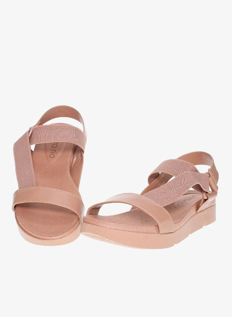 Beira Rio  Beira Rio Ladies Flat Sandals Beige | Made In Brazil for Women | Best Price UAE