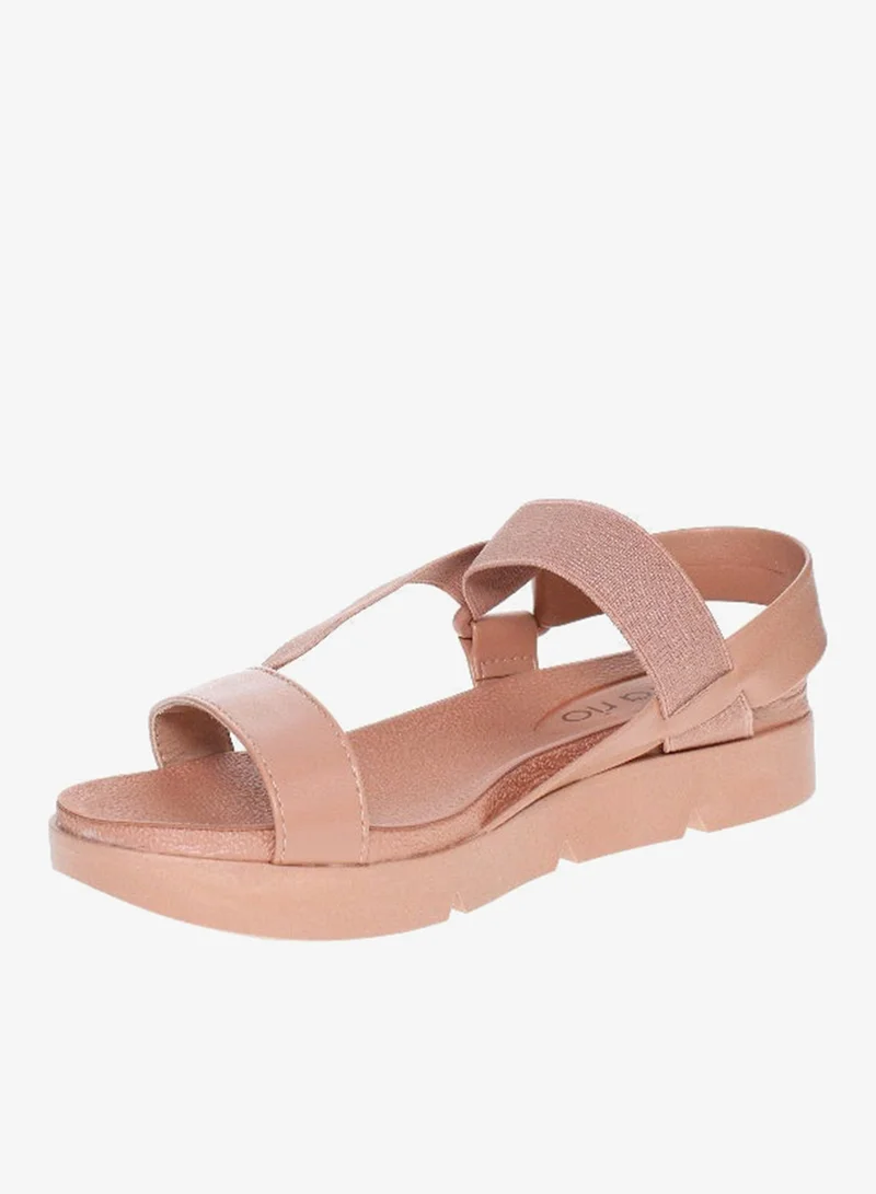 Beira Rio  Beira Rio Ladies Flat Sandals Beige | Made In Brazil for Women | Best Price UAE