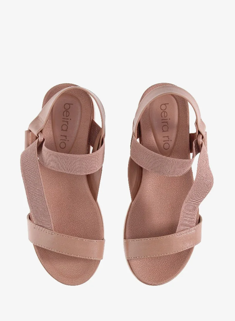 Beira Rio  Beira Rio Ladies Flat Sandals Beige | Made In Brazil for Women | Best Price UAE