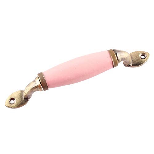 Indian-Shelf Small Door Handle - Ceramic Handles Cabinet - Pink Drawer Pulls -1 Piece 6.5 inches - Image 1