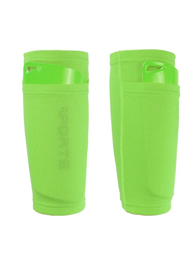 NIBEMINENT 2 PCS Soccer Shin Sleeves Football Calf Socks Breathable Protective with Pocket for Guards - Image 2