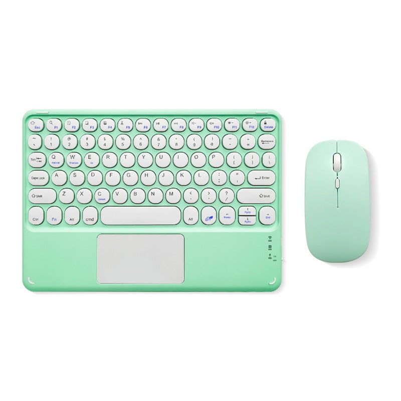 Universal Portable Cute Keyboard 10 inch green round hat keyboard