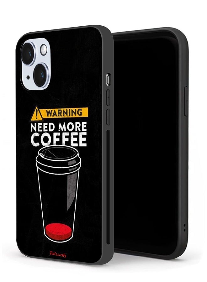 Tolwak Apple iPhone 14 Plus Protective Case Need More Coffee - Image 1
