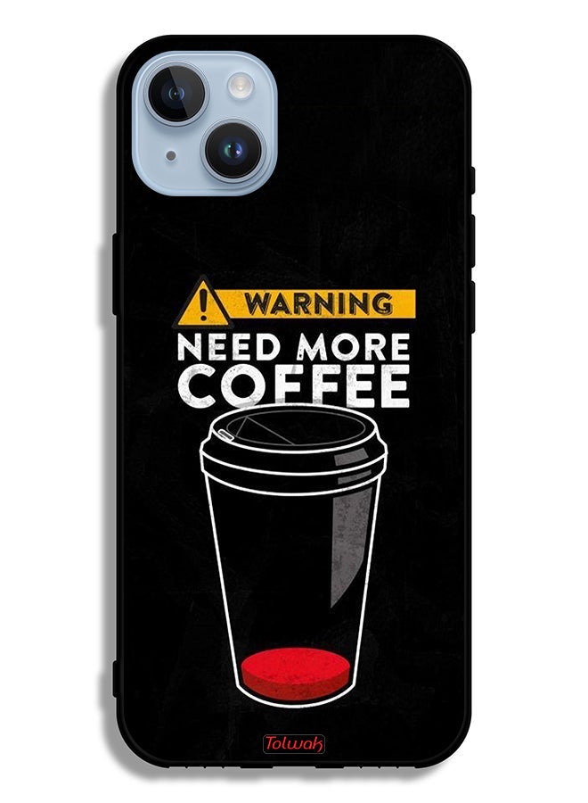 Tolwak Apple iPhone 14 Plus Protective Case Need More Coffee - Image 2