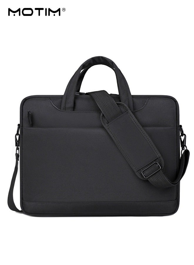 Motim 15.6-16 Inch Laptop Bag Case, Waterproof Computer Bag Laptop Sleeve with Airbag, Business Handbag Briefcase,  Large Capacity, Multiple Inner Pockets, Compatible with 15.6-16" Laptop Dell Inspiron 15.6, HP Pavilion 15.6 and so on - Image 1