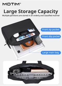 Motim 15.6-16 Inch Laptop Bag Case, Waterproof Computer Sleeve Cover with Airbag, Business Casual Or School, Compatible with Dell Inspiron 15.6, HP Pavilion 15.6 and so on  - Image 4